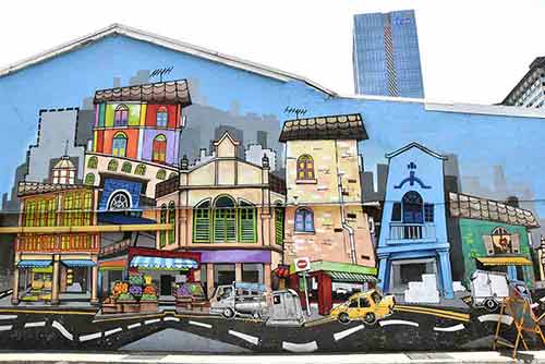 little india mural-AsiaPhotoStock