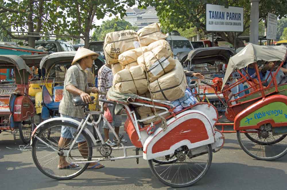 AsiaPhotoStock, loaded becak java