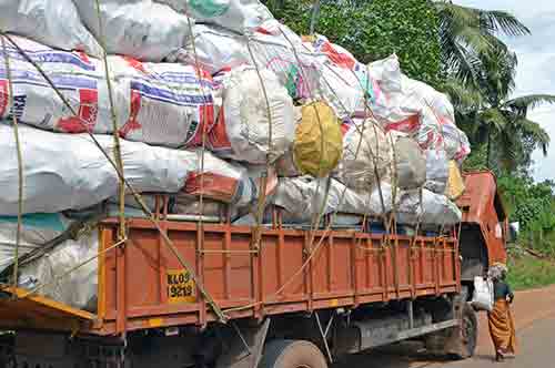 loaded truck kerala-AsiaPhotoStock