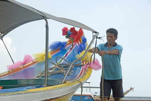 colourful long tailed boat-AsiaPhotoStock