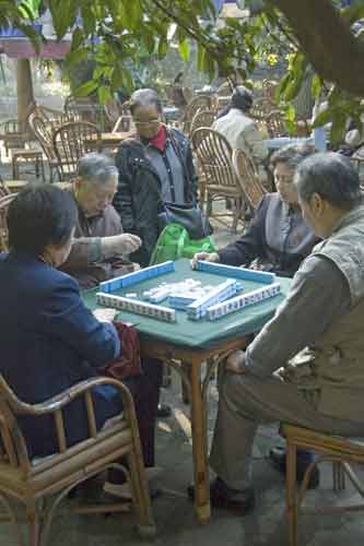 mahjong table-AsiaPhotoStock