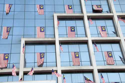 malaysian flags-AsiaPhotoStock