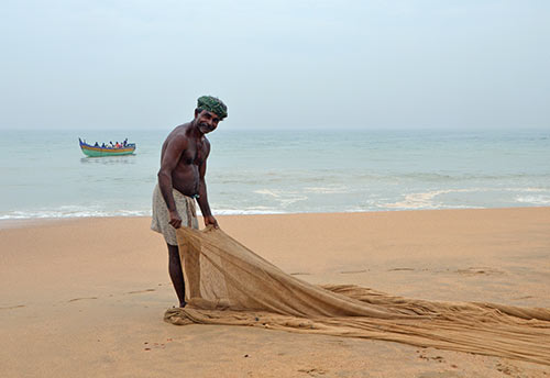 man and net-AsiaPhotoStock