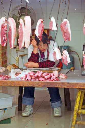 meat stall-AsiaPhotoStock