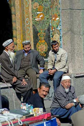 group men at mosque-AsiaPhotoStock