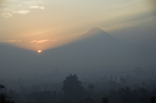 sunrise behind merapi-AsiaPhotoStock