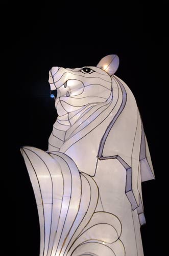 merlion lantern-AsiaPhotoStock