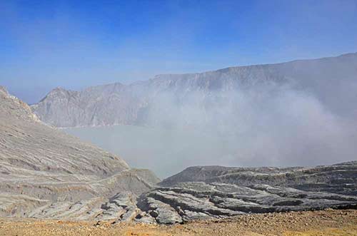 misty crater-AsiaPhotoStock