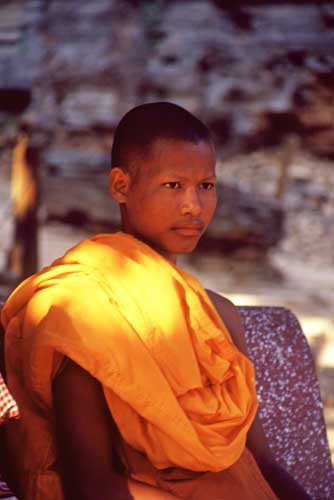 monk in sunlight-AsiaPhotoStock