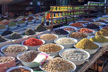 nuts in baskets-AsiaPhotoStock