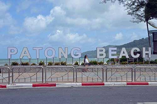 patong beach sign-AsiaPhotoStock