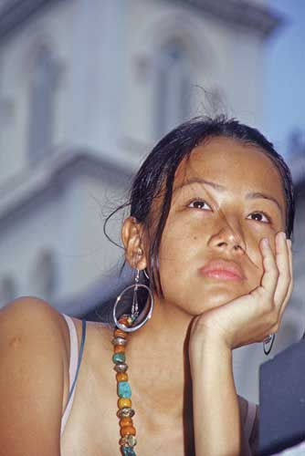 pensive singaporean-AsiaPhotoStock