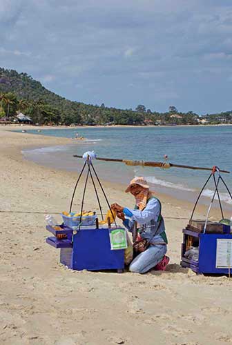 pineapple seller lamai-AsiaPhotoStock