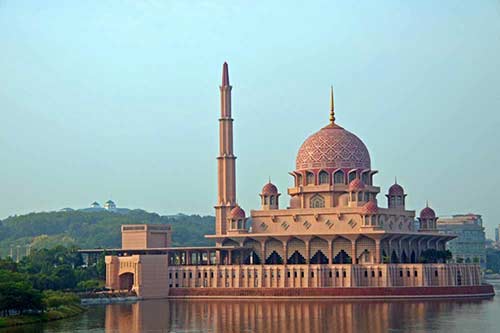 pink domed mosque-AsiaPhotoStock