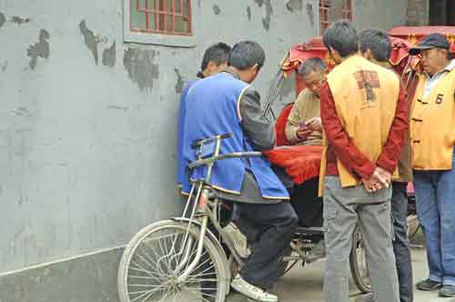 playing cards on pedicab-AsiaPhotoStock