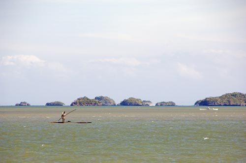 pole oar bamboo raft-AsiaPhotoStock