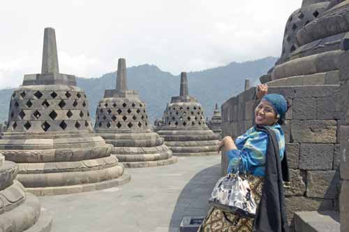 happy smile borobudur-AsiaPhotoStock