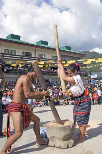 pounding rice