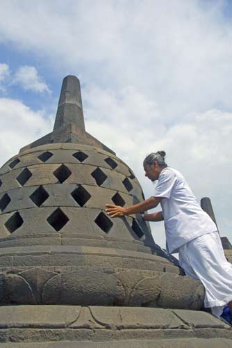 reaching borobudur-AsiaPhotoStock