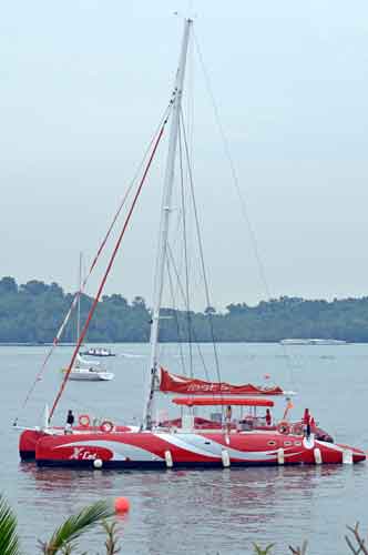 red yacht-AsiaPhotoStock