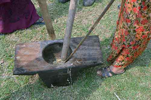 rice pounding poles-AsiaPhotoStock