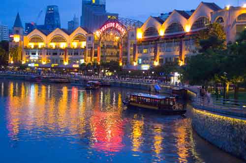 riverside point at night-AsiaPhotoStock