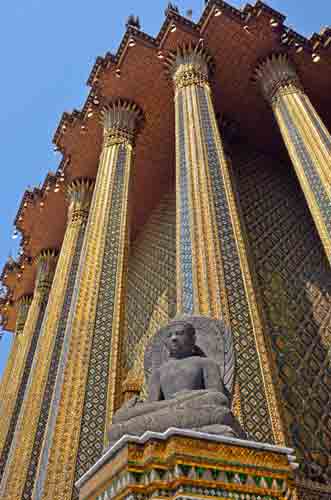 roof and buddha-AsiaPhotoStock