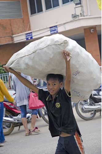 sack at border crossing-AsiaPhotoStock