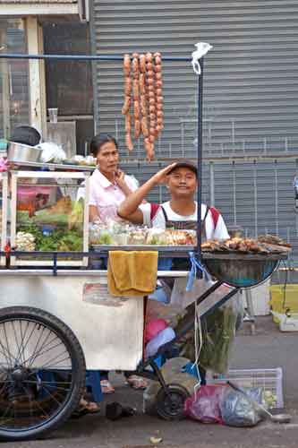 saluting stall holder-AsiaPhotoStock