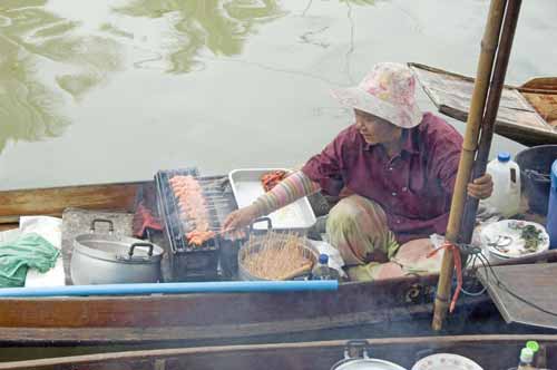 satay at floating market-AsiaPhotoStock