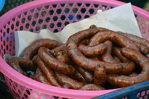 sausages in basket-AsiaPhotoStock