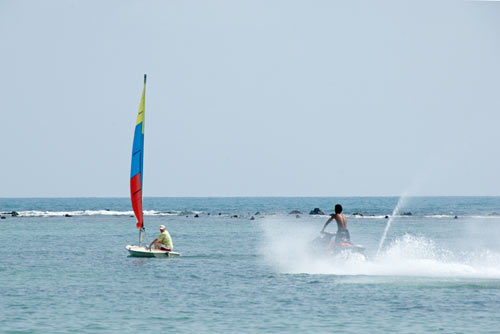 sea sport yacht and ski-AsiaPhotoStock