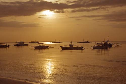 ships at dusk boracay-AsiaPhotoStock