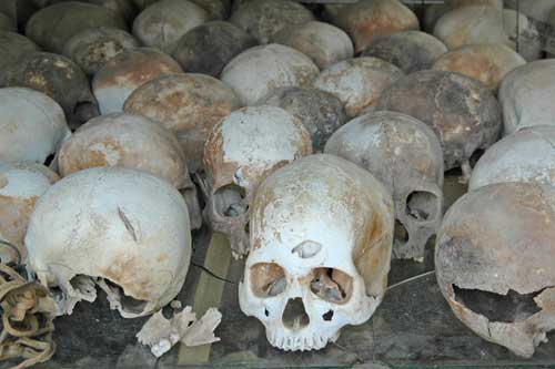 skulls at killing fields-AsiaPhotoStock