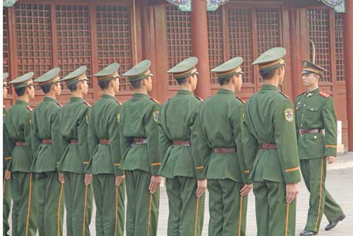 soldiers on parade-AsiaPhotoStock