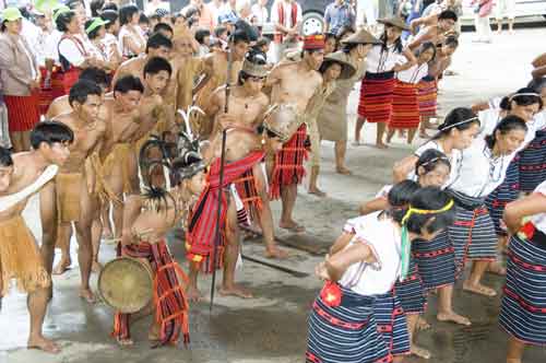 dancing in banaue plaza-AsiaPhotoStock