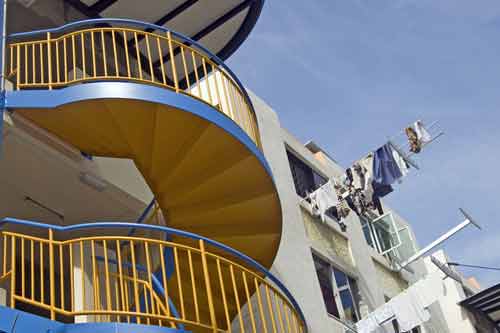 stairs and washing-AsiaPhotoStock