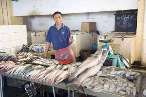 fish stall sandakan-AsiaPhotoStock