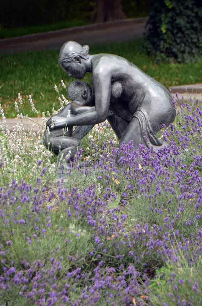 statue lavender-AsiaPhotoStock