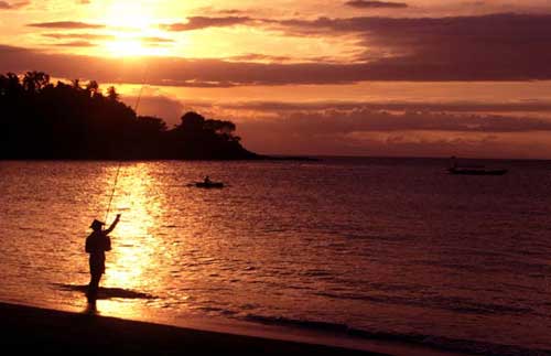 fisherman at sunset-AsiaPhotoStock