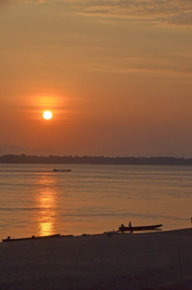 sunset in pakse-AsiaPhotoStock