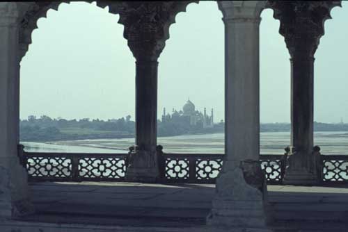 taj mahal from fort-AsiaPhotoStock