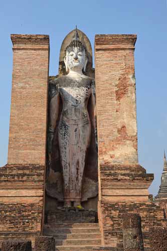 tall buddha sukhothai-AsiaPhotoStock