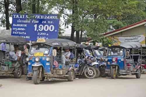 taxi at thai border-AsiaPhotoStock