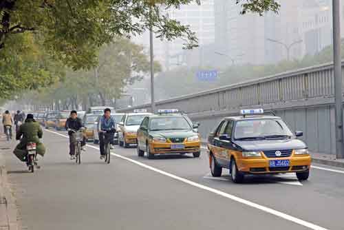 taxis in beijing-AsiaPhotoStock