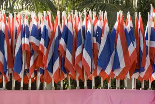 thai flags phuket-AsiaPhotoStock