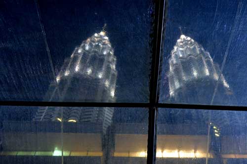 towers through plastic-AsiaPhotoStock