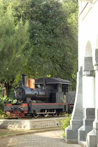 lawang sewu and train-AsiaPhotoStock