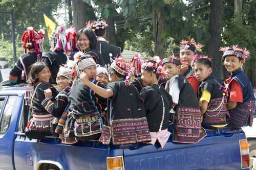 akha in a truck-AsiaPhotoStock