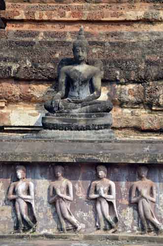 walking buddhas sukhot-AsiaPhotoStock